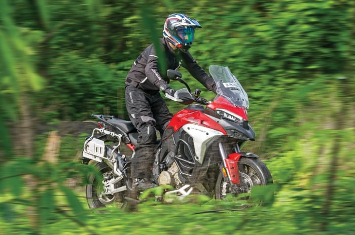 Ducati Multistrada V4 Rally Offroad riding